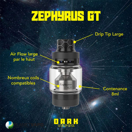 Clearomiseur Zephyrus GT - Dark Vapor