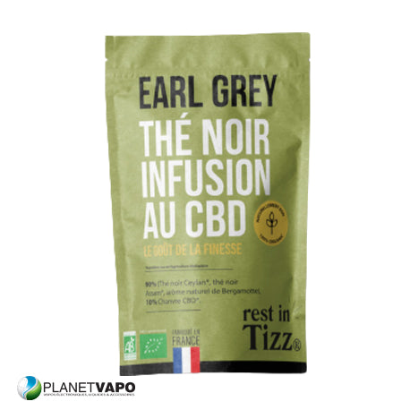 Thé Noir Earl Grey Infusion au CBD BIO 50G - Restin Tizz